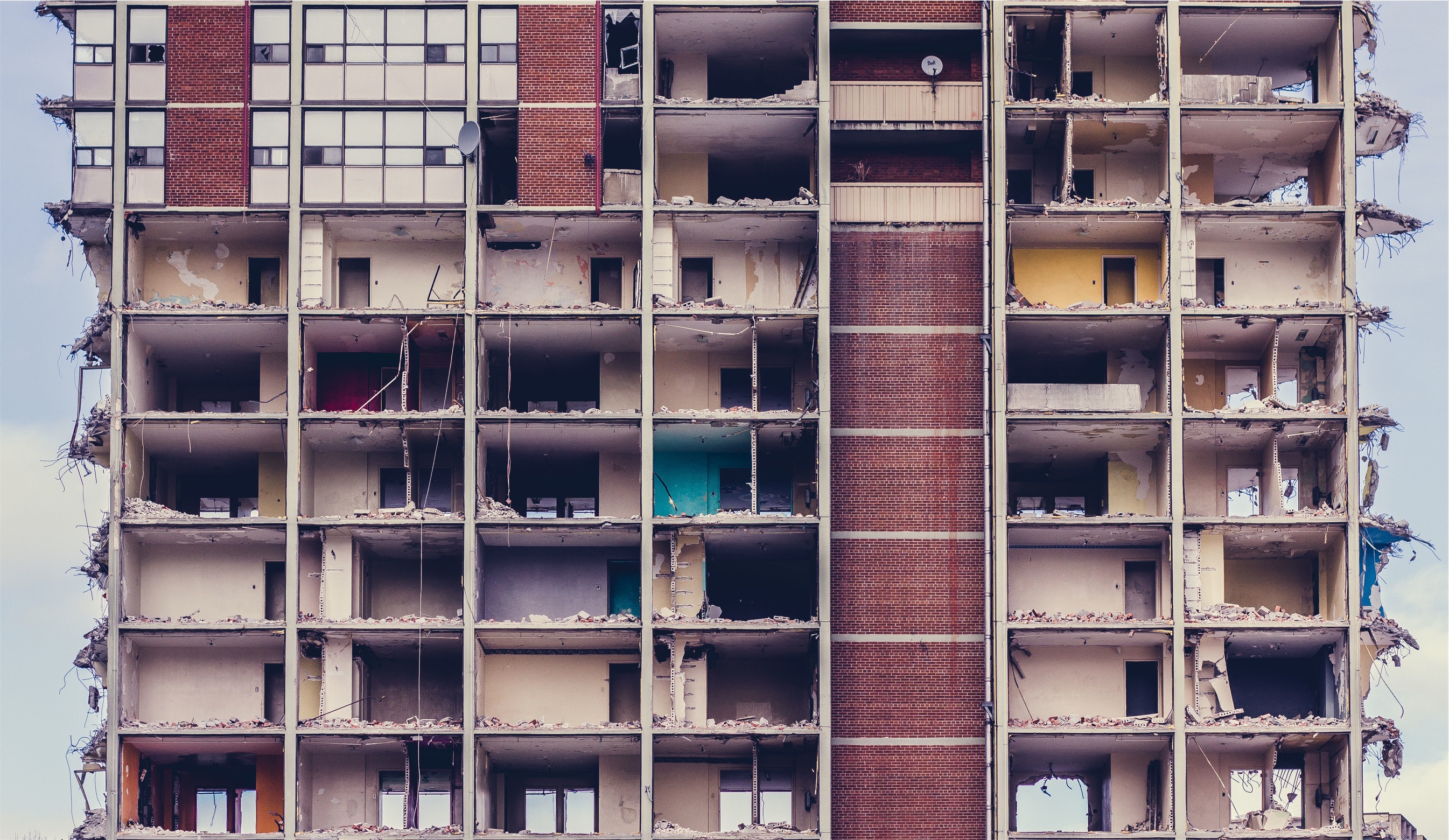 The collapse of Champlain Towers South near Miami, Florida